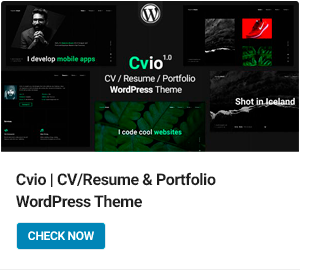 Cvio WordPress Theme